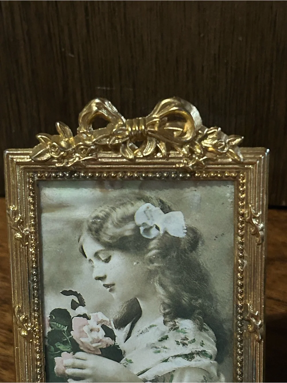 Vintage Miniature Gold Picture Frame (C)